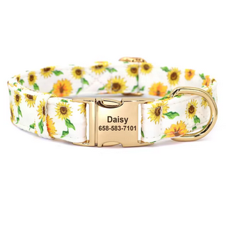 Collar Girasoles personalizable